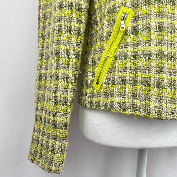 Forever 21 Classic Chic Tweed Jacket Yellow - Medium - Picture 4 of 9